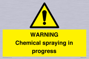 WARNING Chemical spraying in progress